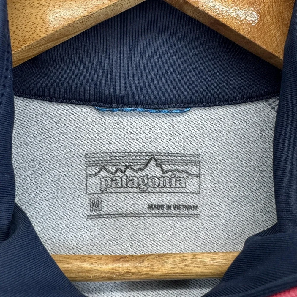 Patagonia Gray and Pink Quarter-Zip Sweatshirt - Picture 3 of 8